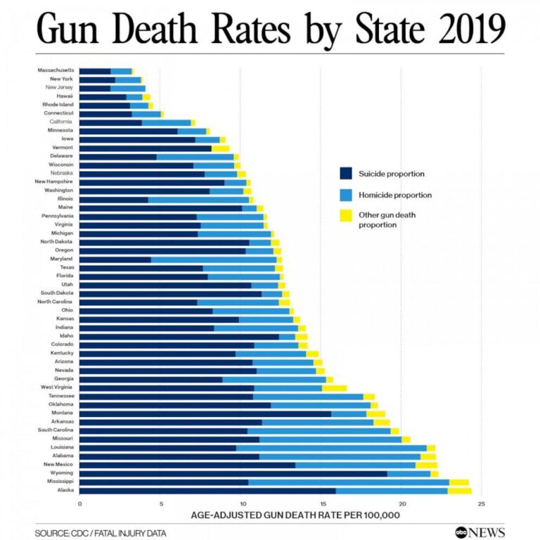 Gun crime statistics by US state | US gun control – The Guardian