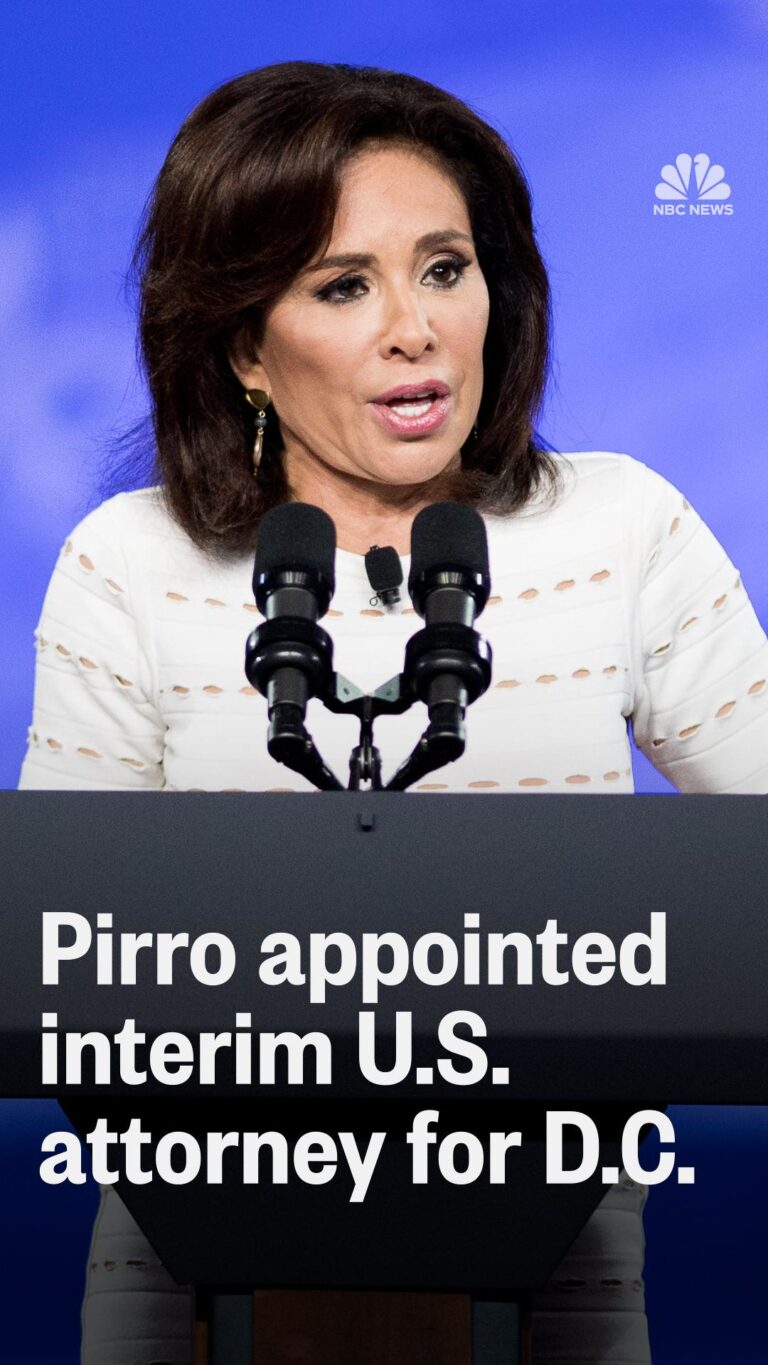Trump names Jeanine Pirro interim US attorney for DC – CNN
