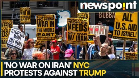 Protests erupt calling for Trump, U.S. to stay out of war in Middle East – USA Today