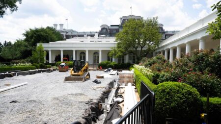 White House bulldozes Rose Garden to start Trump’s plans to pave over it – USA Today