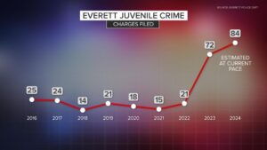 Juvenile crime rates in Washington returning to pre-pandemic levels, with vehicle thefts exceeding – KING5.com