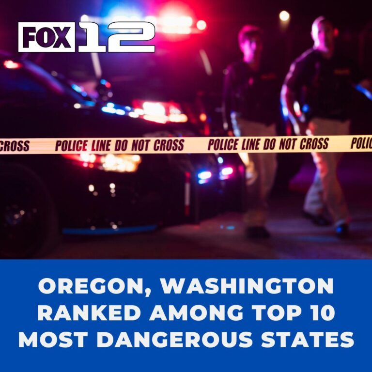 Oregon, Washington listed among nation’s top 10 most dangerous states, according to report – KOIN.com