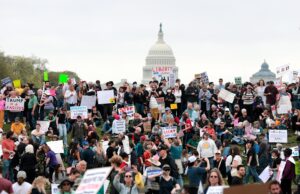 WATCH: ‘Hands Off’ protest against Trump and Musk’s federal cuts in Washington, D.C. – PBS