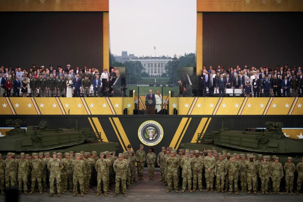 WATCH: Trump’s military parade honoring Army’s 250th birthday rolls through DC – PBS