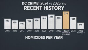 Fact check: Violent crime in DC has fallen in 2024 and 2025 after a 2023 spike – CNN