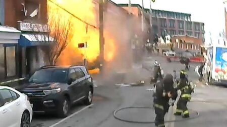 Video shows explosion in Washington as gas leak destroys building, leaves 1 injured – USA Today