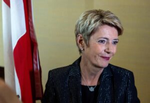 Swiss president rushes to Washington to seek deal averting tariffs – PBS